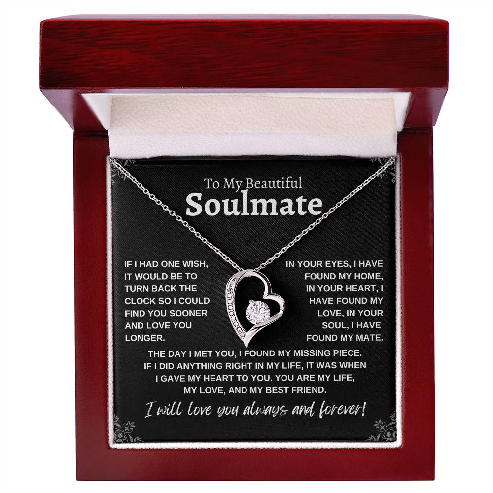 To My Beautiful Soulmate | Forever Love Necklace