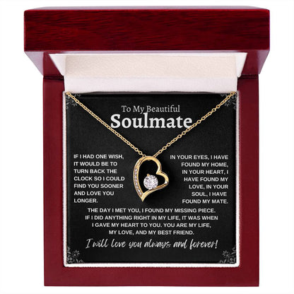 To My Beautiful Soulmate | Forever Love Necklace